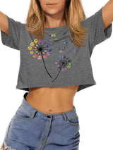 Grey Dandelion Print